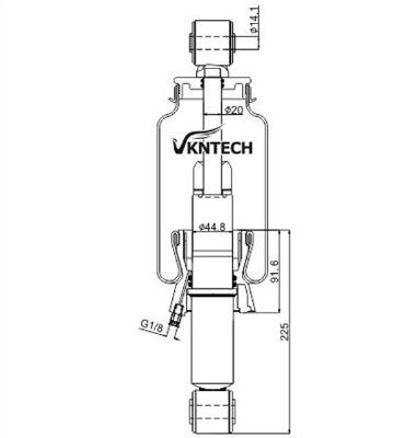 RESSORT PNEUMATIQUE DE CABINE 1076855 20889134 20427897 20721169 20775212 Sachs 895213A Monroe CB0006 REMPLACÉ PAR VKNTECH 1S5077 RESSORT PNEUMATIQUE DE CABINE HAUTE QUALITÉ