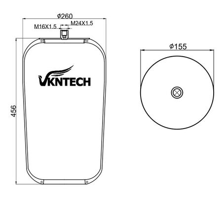 RESSORT PNEUMATIQUE POUR CAMION MERCEDES BENZ A 946.320.39.21 Contitech 4737NP22 REMPLACÉ PAR VKNTECH 1K4757SA MERCEDES BENZ A 946.320.39.21 Contitech 4737NP22 SANS PISTON