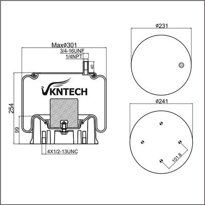 RESSORT PNEUMATIQUE HENDRICKSON S20223 HT-190T HS-190T TRIANGLE 8427 6388 Contitech 9 10-12 A 427 Firestone W01-358-9640 1T15M-3/T-3 Goodyear 1R12-367 REMPLACER PAR VKNTECH 1K9640