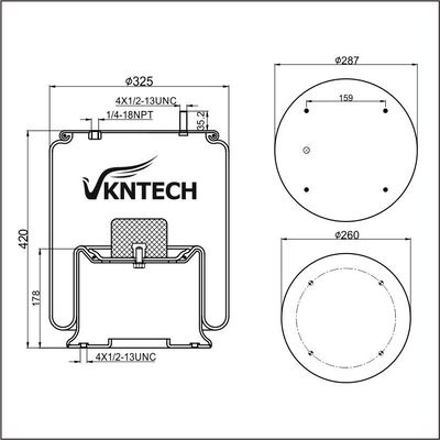 RESSORT PNEUMATIQUE DE REMORQUE NEWAY 90557005 90557069 HENDRICKSON B-12514-004 B-12514-011 HENDRICKSON REMORQUE S2063 RIDEWELL 1003589158C Contitech 11 10.5-21 A 318 remplacé par VKNTECH 1K9152